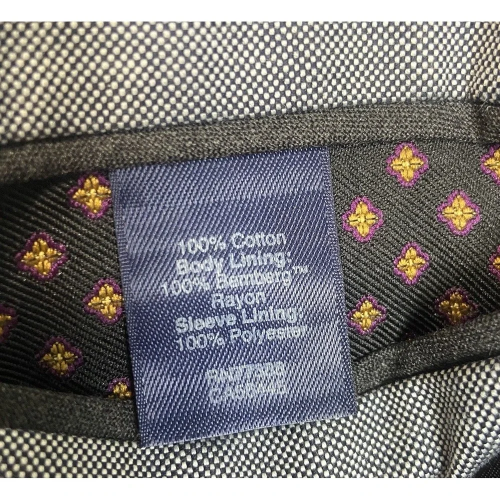 J‎ Crew Ludlow Cotton Sport Coat Blazer 44R Mens Gray Two Button Suit Jacket